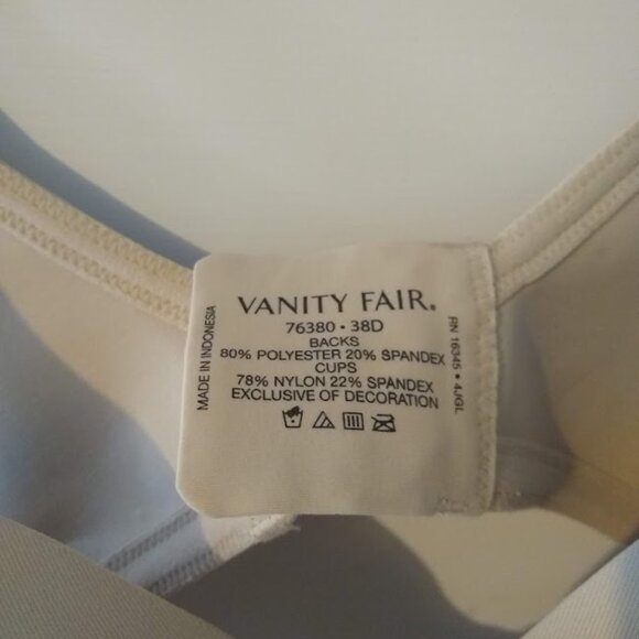 Vanity Fair Bra 38D  NWT - Picture 3 of 6